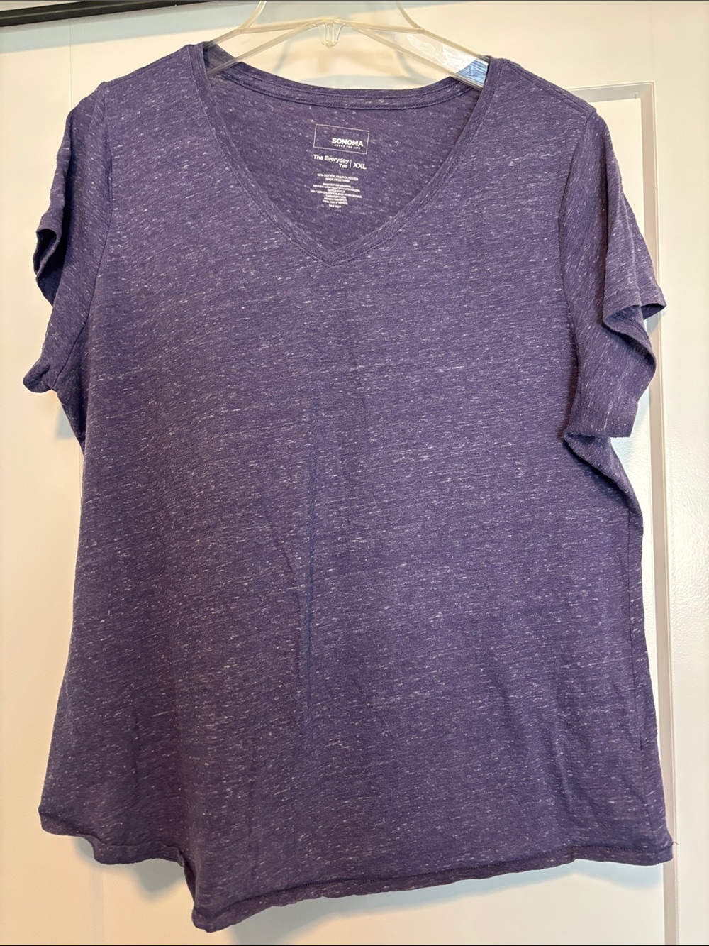 Sonoma Heathered Violet V-Neck Tee
